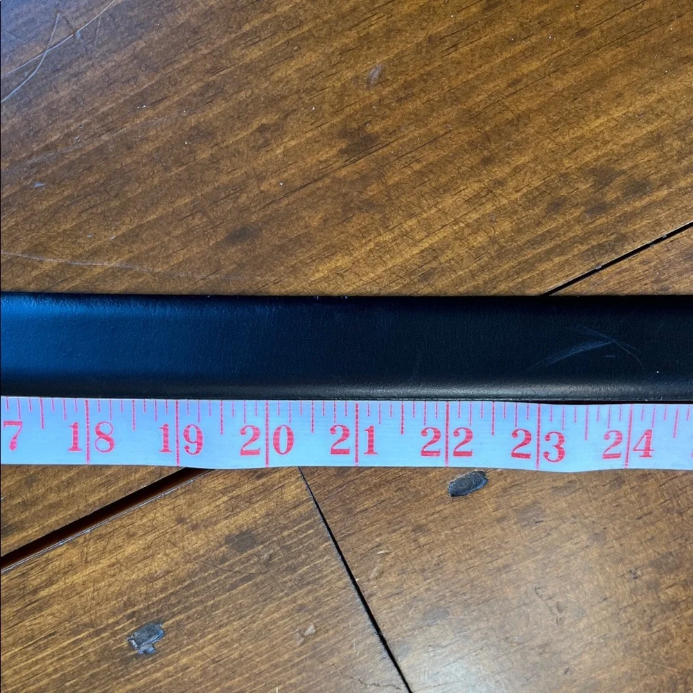 Eurometal Black Italian Leather Belt Sz 36/90